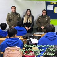 SENDA PREVIENE TUCAPEL Y CARABINEROS DE HUÉPIL