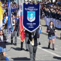 Comunidad Educativa del Colegio San Diego de Alcalá Brilla con Orgullo en el Desfile Comunal de Huépil